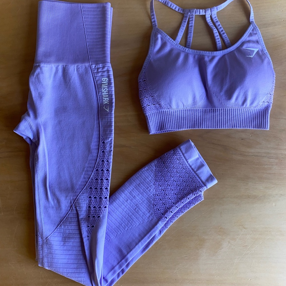 gymshark energy seamless leggings and bra
